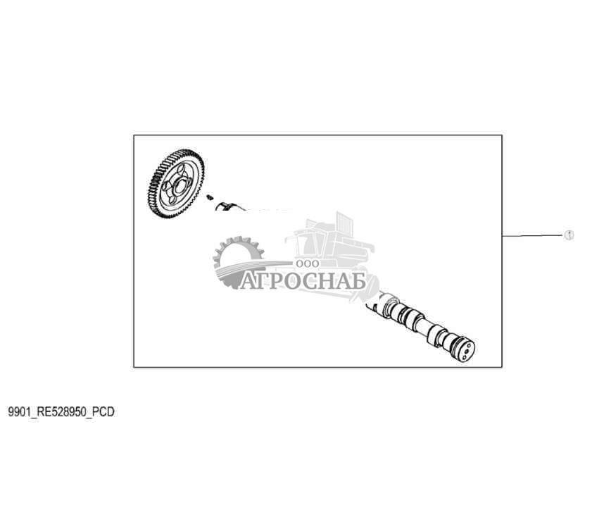 9901 Распределительный вал и шестерня распределительного вала 